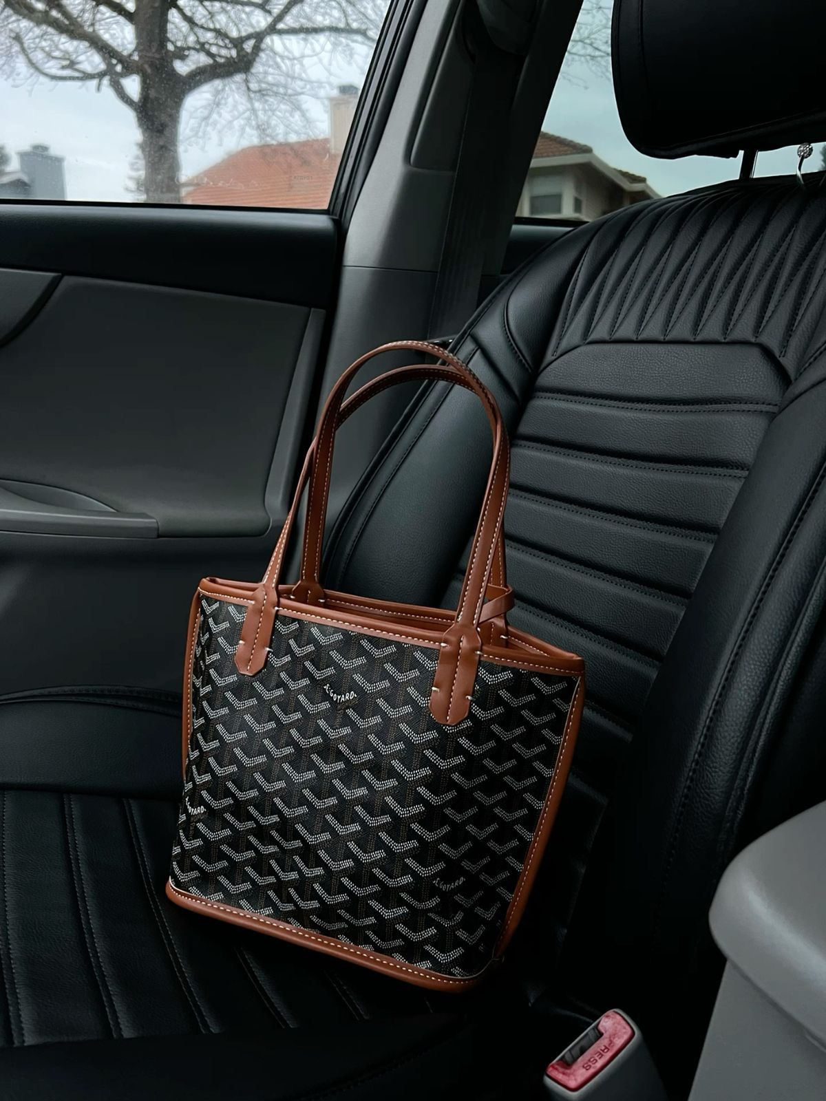 Structured Satchel Bag