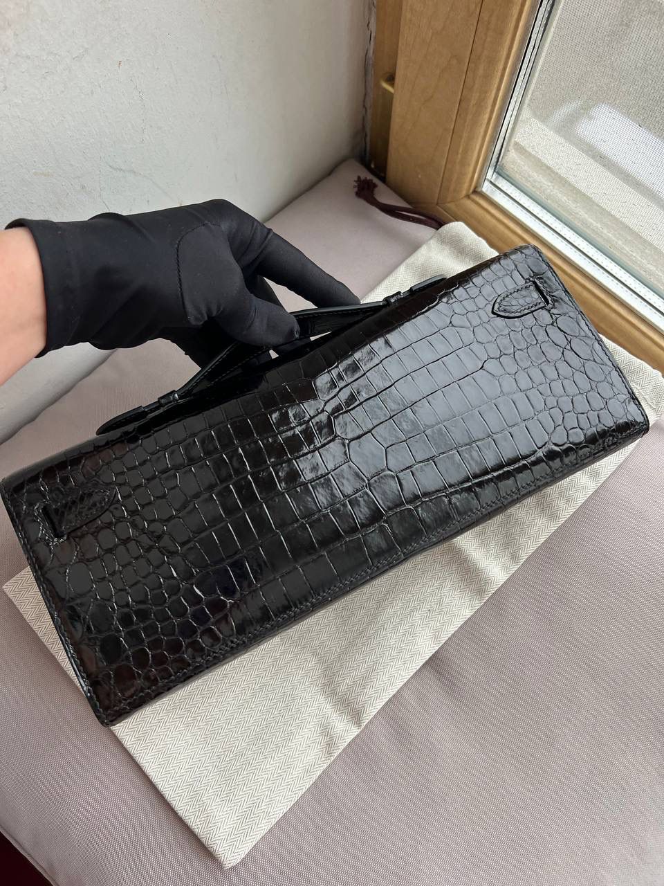 Quilted Leather Clutch - Style 24