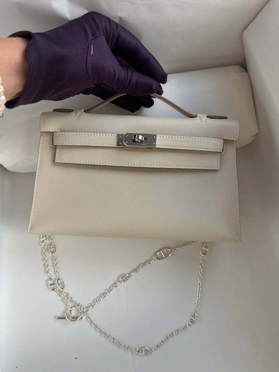 Quilted Leather Clutch - Style 43